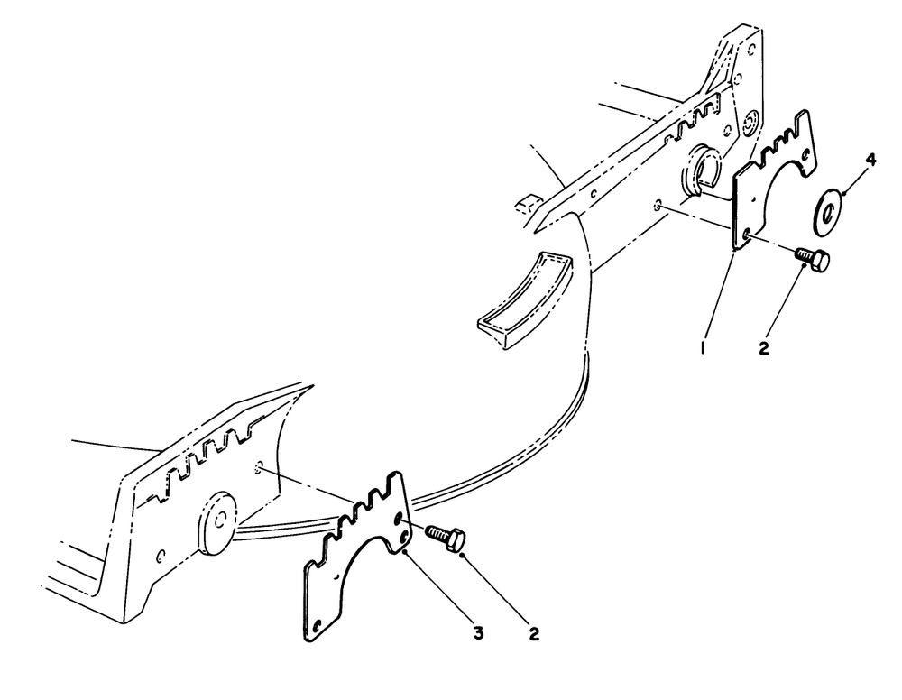 Wear Plate Kit No. 49-4080 (Optional) Diagram and Parts List for 20526 7000001 - 7999999 Toro Lawn Mower