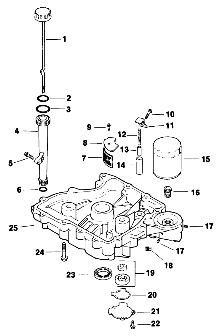 Oil Pan/Lubrication-Engine Kohler Model No. Cv14 T-1412 Diagram and Parts List for 30114 1000001 - 1999999 Toro Lawn Tractor Accessories