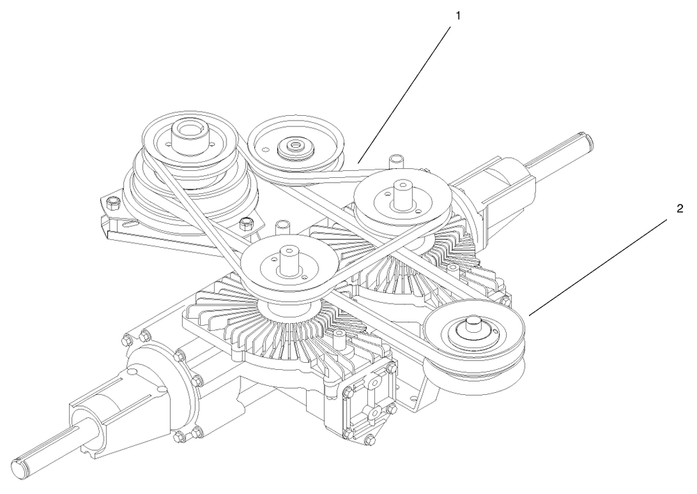 Belt Routing Diagram and Parts List for 74105 79000001 - 79999999 Toro Lawn Tractor