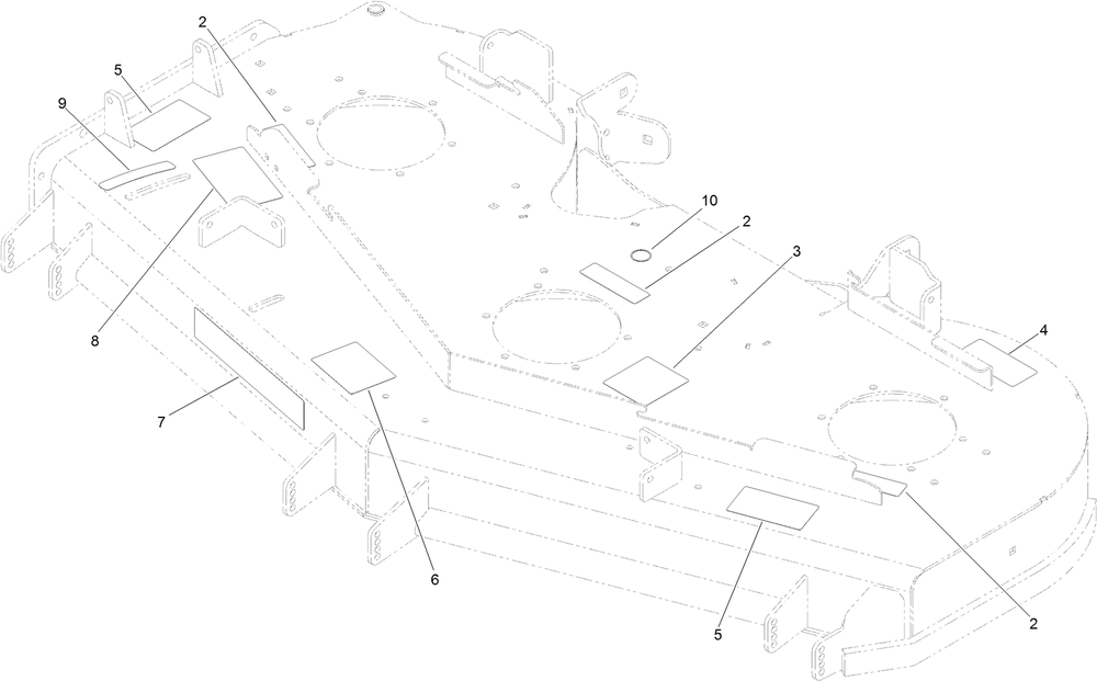 Deck Decal Assembly Diagram and Parts List for 74925TE (314000001-314999999)(2014) Toro Lawn Mower