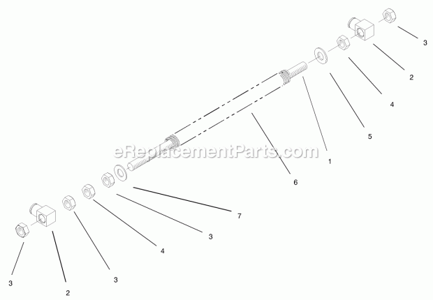 Front Spring Assembly No. 103-1987 Diagram and Parts List for 74165 240000001-240999999 Toro Lawn Mower