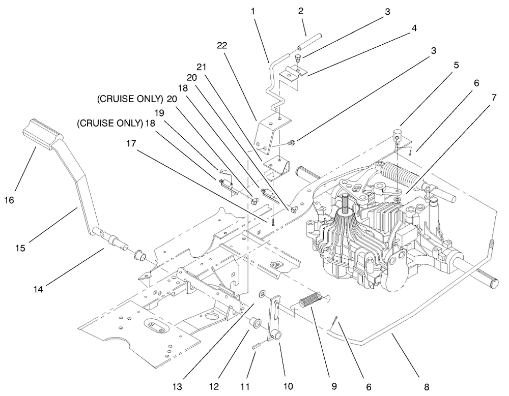 Hydro Brake Assembly Diagram and Parts List for 72070 9900001 - 9999999 Toro Lawn Tractor