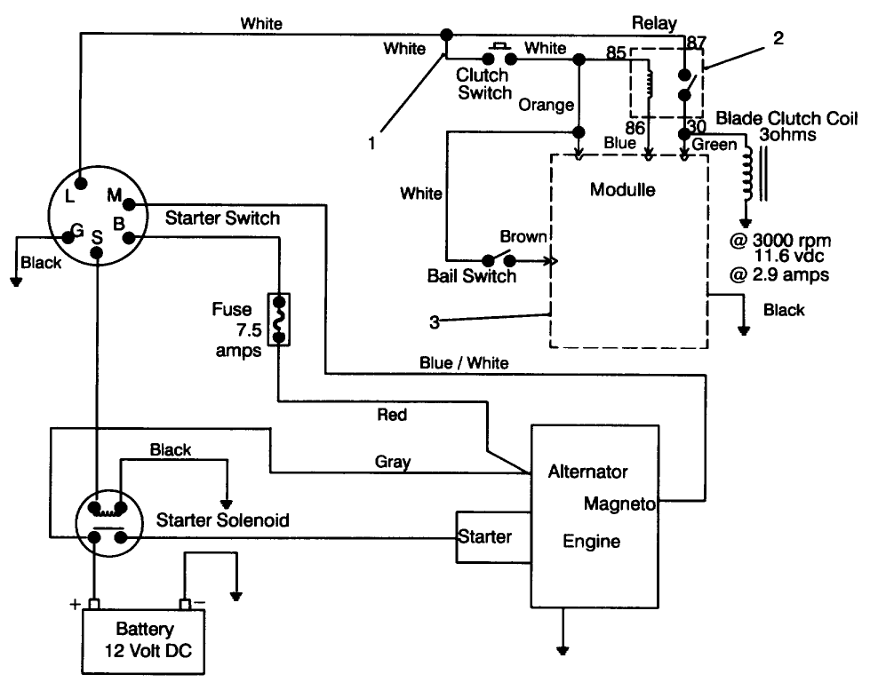 Electric Schematic Diagram and Parts List for 30180 490001 - 490730 Toro Lawn Tractor Accessories