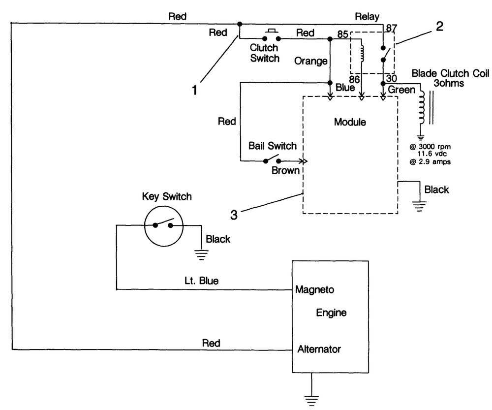 Electric Schematic Diagram and Parts List for 30156 100001 - 199999 Toro Lawn Tractor Accessories