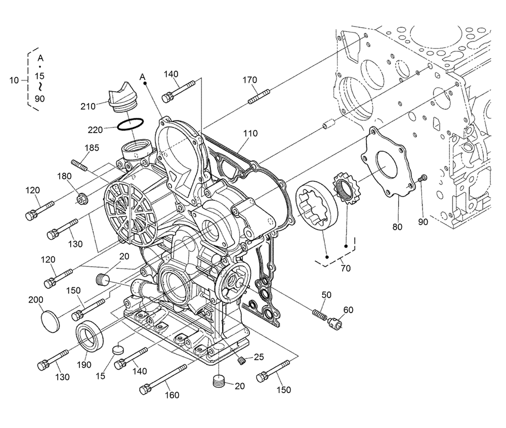 Gear Case Assembly Diagram and Parts List for 22328 408963400 - 409588175 Toro Lawn Tractor Accessories