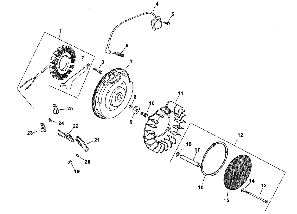 Ignition/Electrical Diagram and Parts List for 74187 (200000501-200999999)(2000) Toro Lawn Mower