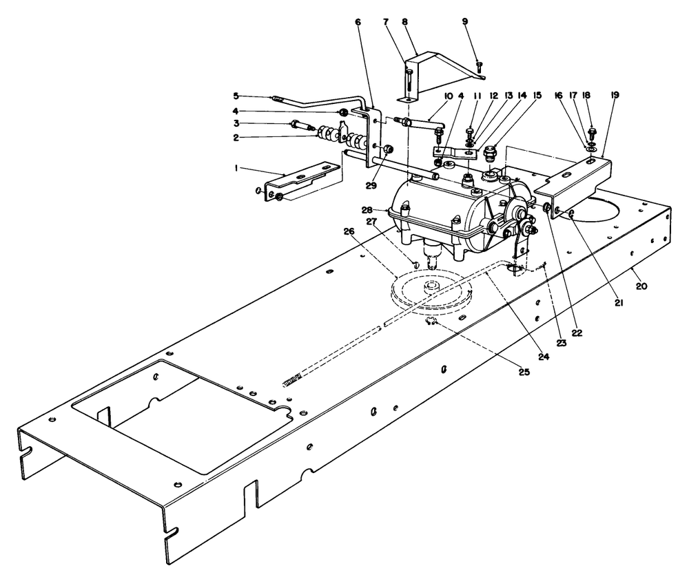 Transmission Linkage Assembly Diagram and Parts List for 56138 3000001 - 3999999 Toro Lawn Tractor