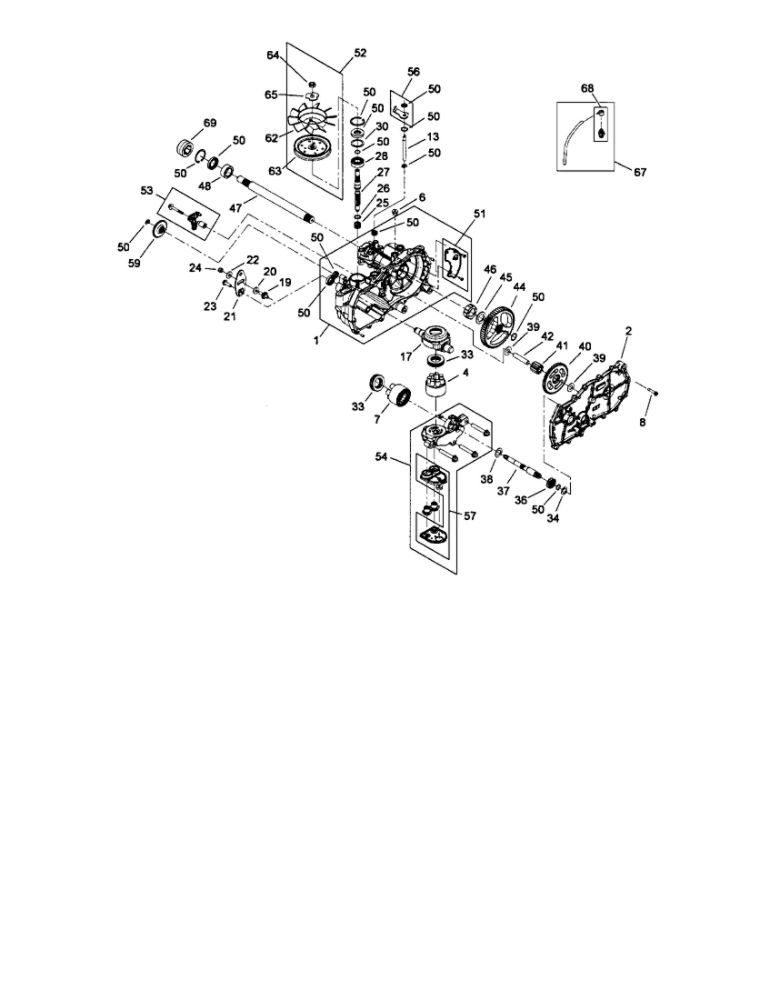 Rh Hydro Assembly Diagram and Parts List for 74360 310000001 AND UP Toro Lawn Mower