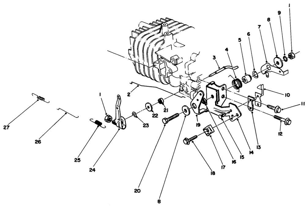 Engine Assembly Model No. 47pg6 Diagram and Parts List for 22025 7000001 - 7999999 Toro Lawn Mower