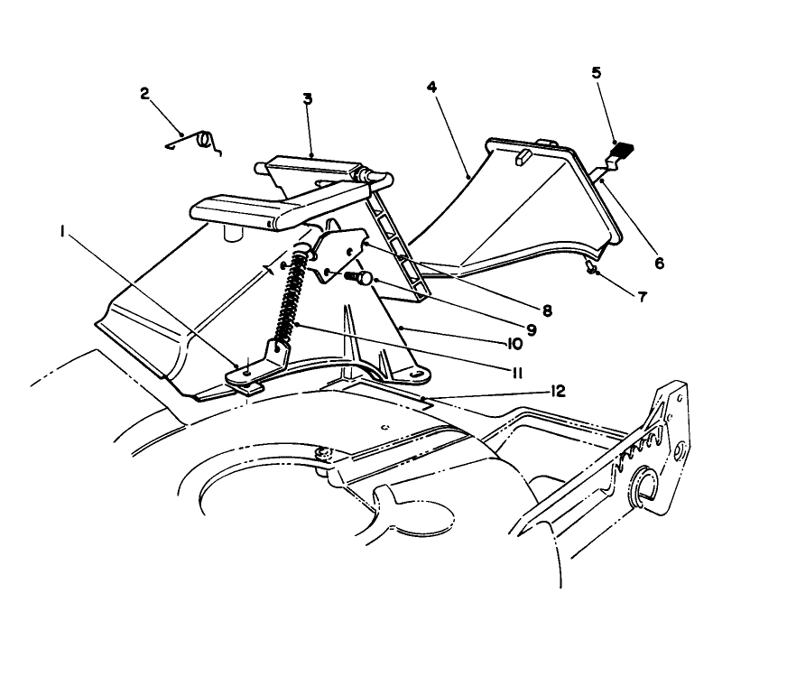 Recycler Bagging Kit Model No. 59174 (Optional) Diagram and Parts List for 20210 2000001 - 2999999 Toro Lawn Mower