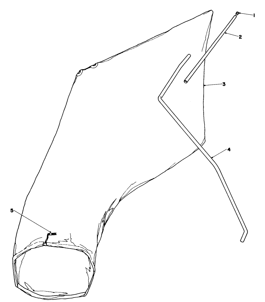 Giant Bagging Kit No. 29-9750 (Optional) Diagram and Parts List for 16360 0000001 - 0999999 Toro Lawn Mower
