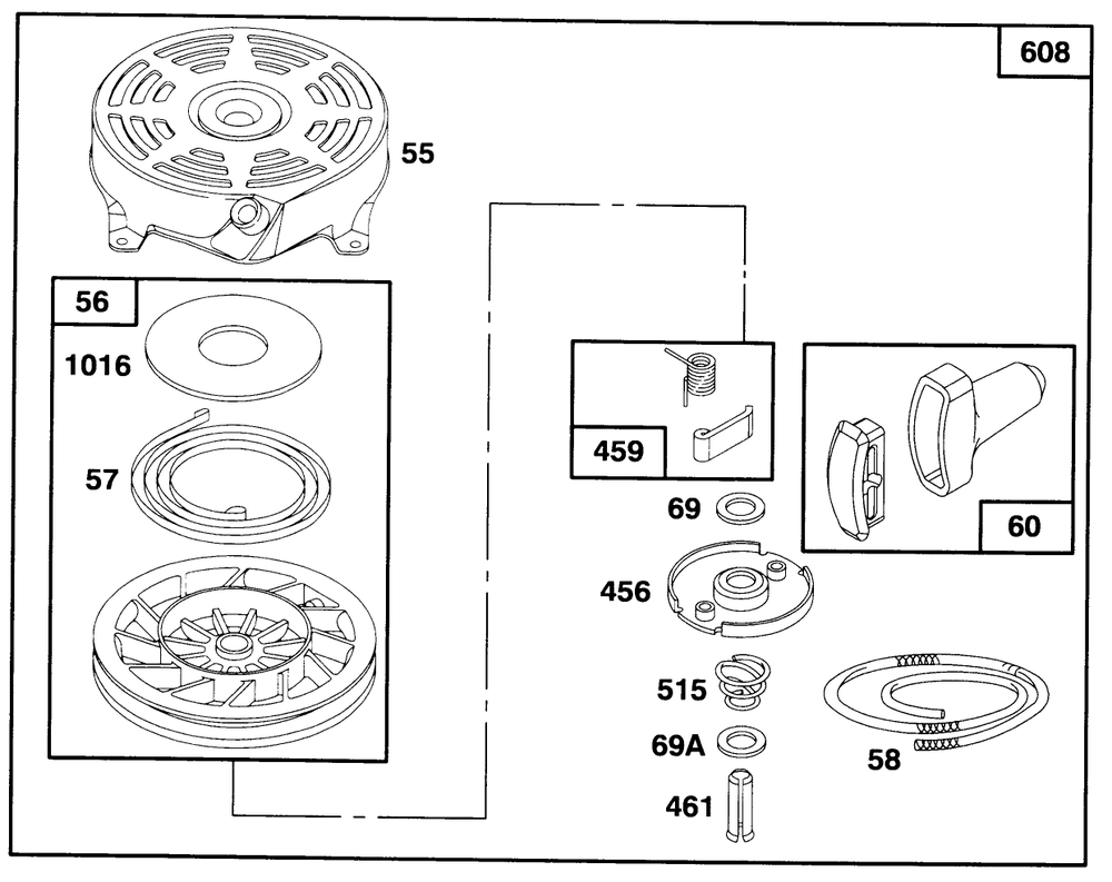 Engine Briggs & Stratton Model 127702-0131-01 Diagram and Parts List for 20903BC 4900001 - 4999999 Toro Lawn Mower