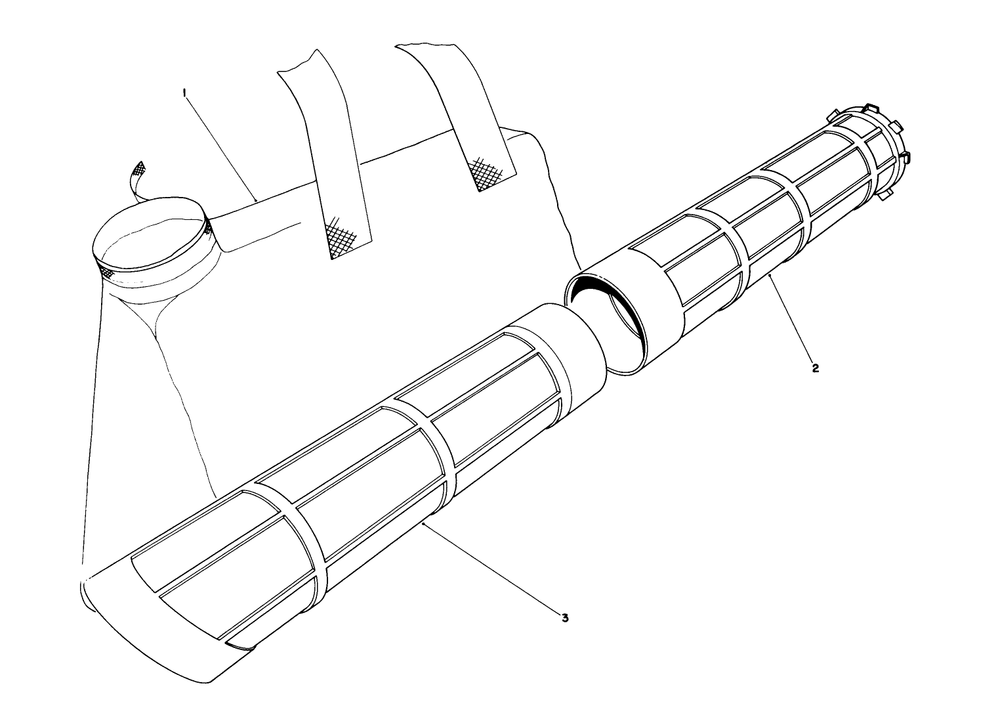 Rake-O-Vac Bagging Kit (Standard On Model 51545c, Optional On Model 51535c) Diagram and Parts List for 51535C 8000001 - 8999999 Toro Leaf Blower / Vacuum
