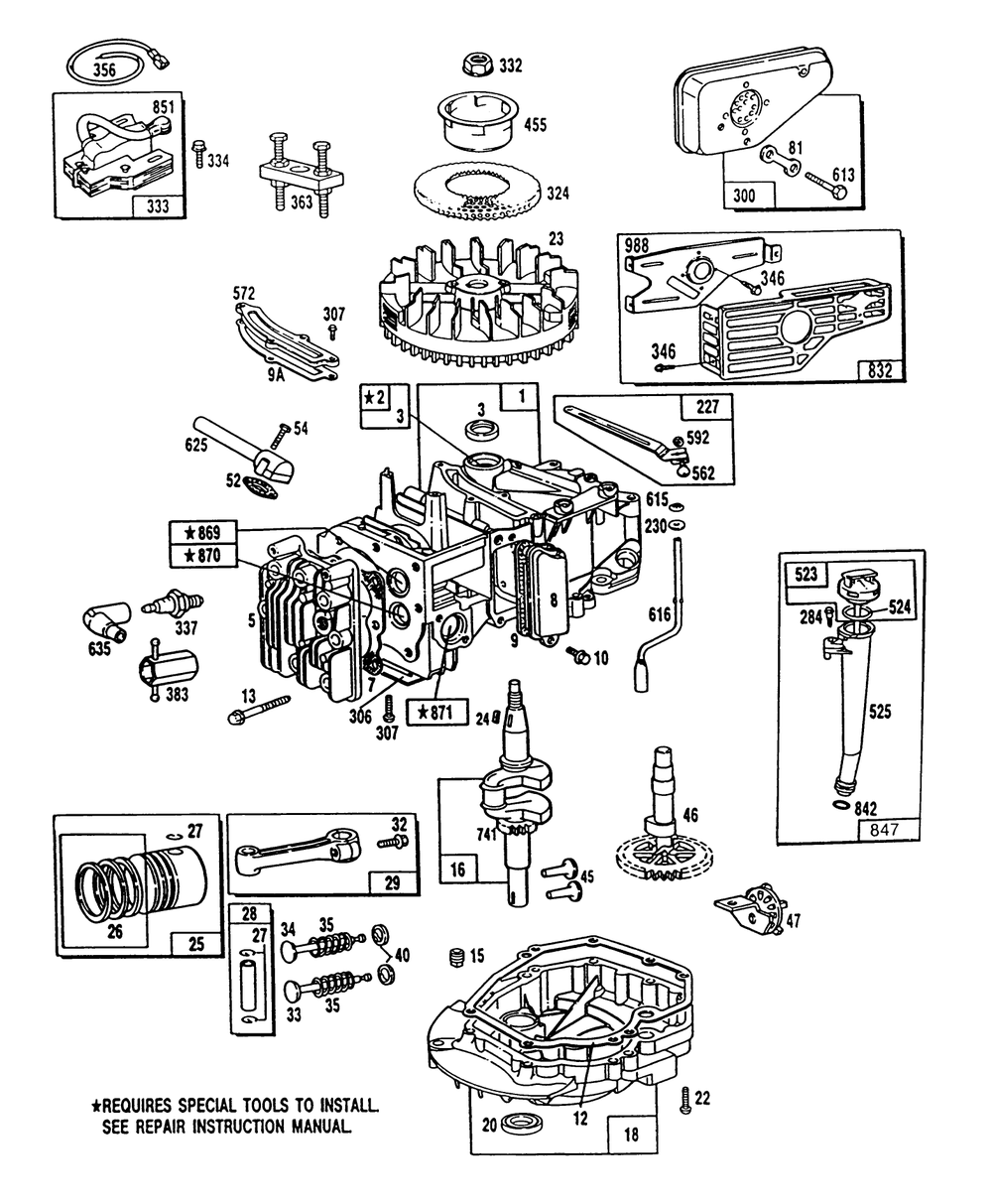 Engine Model No. 124702-0136-01 Diagram and Parts List for 26562 2000001 - 2999999 Toro Lawn Mower