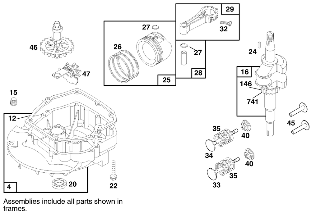 Engine Briggs & Stratton Model 12u802-0639-01 Diagram and Parts List for 20712 7900001 - 7999999 Toro Lawn Mower