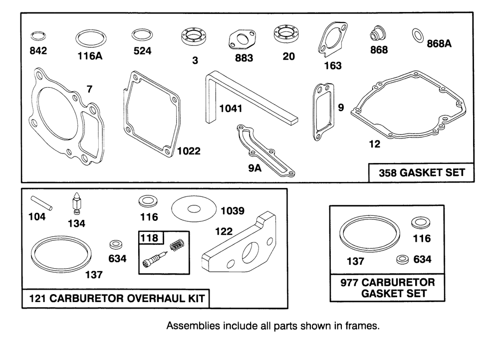 Engine Gts 150 Diagram and Parts List for 20764BC 59000001 - 59999999 Toro Lawn Mower