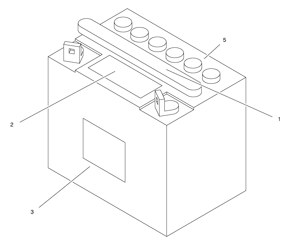 Battery Assembly Diagram and Parts List for 71219 8900001 - 8999999 Toro Lawn Tractor