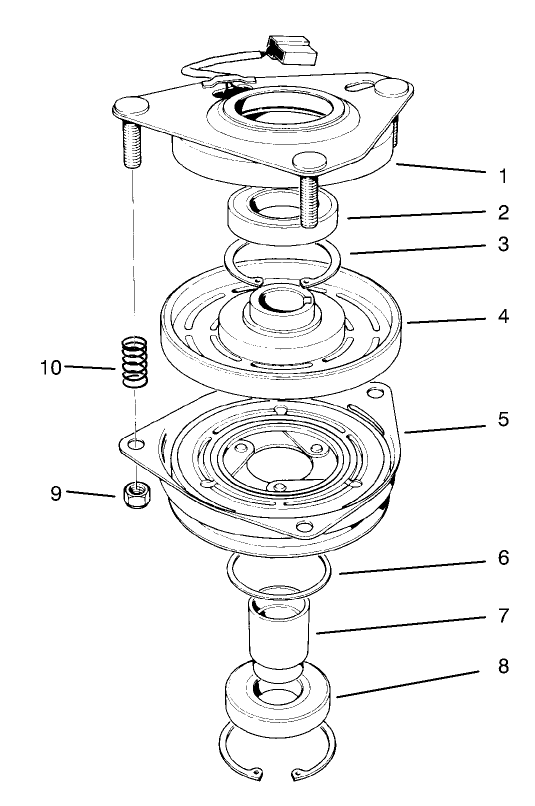 Clutch Asm No. 54-3200 Diagram and Parts List for 30177 790001 - 795000 Toro Lawn Tractor Accessories