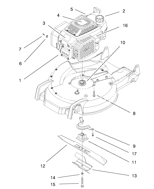 Engine Assembly Diagram and Parts List for 20474 6900001 - 6999999 Toro Lawn Mower