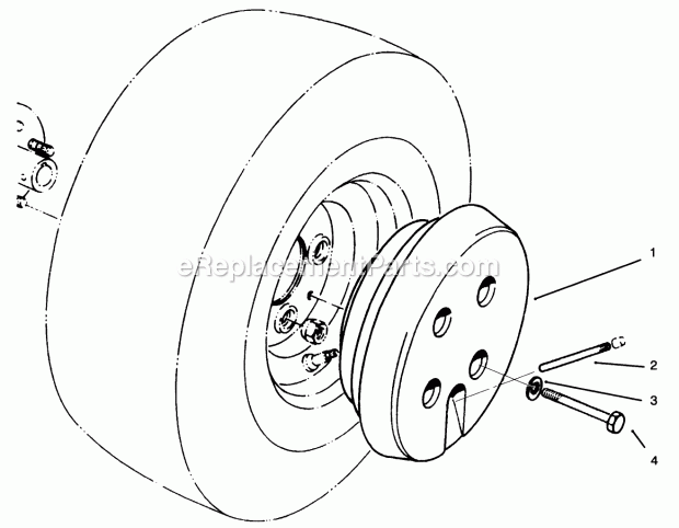 Wheel Weight Diagram and Parts List for 30751 230000001-230999999 Toro Lawn Tractor Accessories