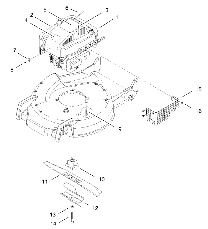 Engine Assembly Diagram and Parts List for 20469 7900001 - 7999999 Toro Lawn Mower