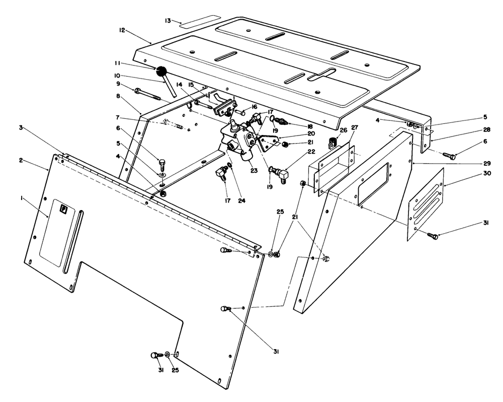 Seat Support Assembly Diagram and Parts List for 30754 60402 - 69999 Toro Lawn Tractor