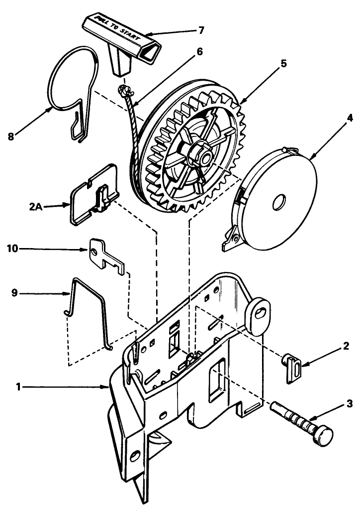 Starter No. 590531 Diagram and Parts List for 20752 9000001 - 9999999 Toro Lawn Mower