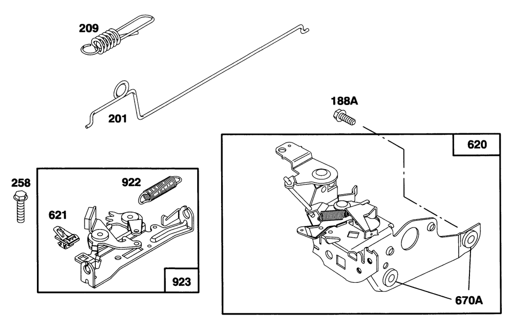 Engine Briggs & Stratton Model 12e802-0620-01 Diagram and Parts List for 21001B 6900001 - 6999999 Toro Lawn Mower