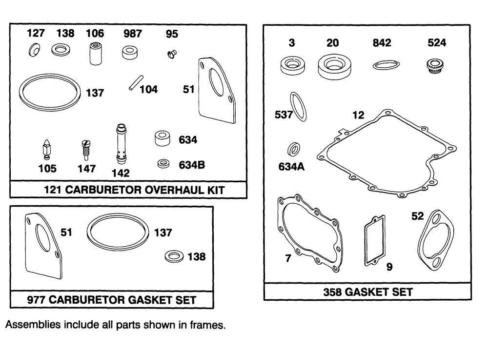 Engine Briggs & Stratton Model 283707-0156-01 Diagram and Parts List for 71182 4900001 - 4999999 Toro Lawn Tractor