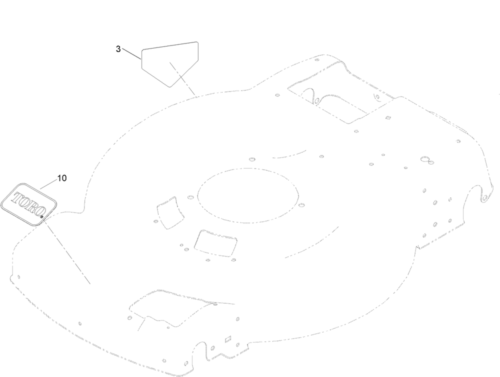 Decal Assembly Diagram and Parts List for 21447 400000000 - 999999999 Toro Lawn Mower