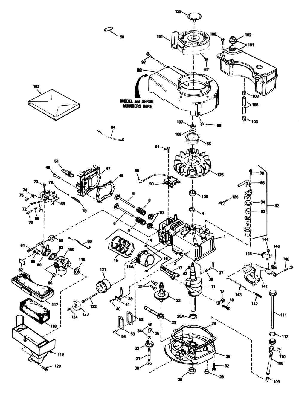 Engine Tecumseh Model No. Tvs100-44011b Diagram and Parts List for 20692 9000001 - 9999999 Toro Lawn Mower