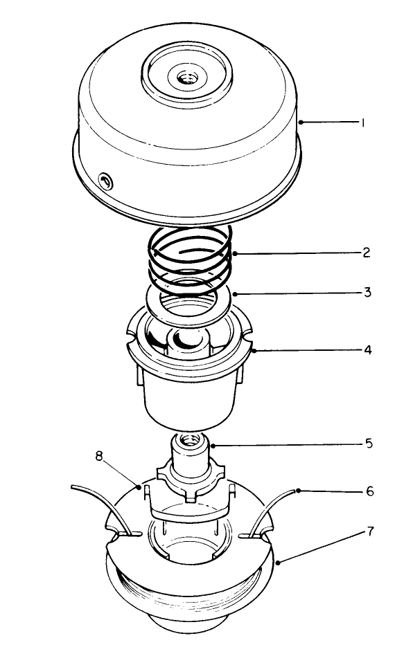 Dual Line Bump Feed Cutter Head (Optional) Diagram and Parts List for 51675 2000001 - 2999999 Toro Trimmer