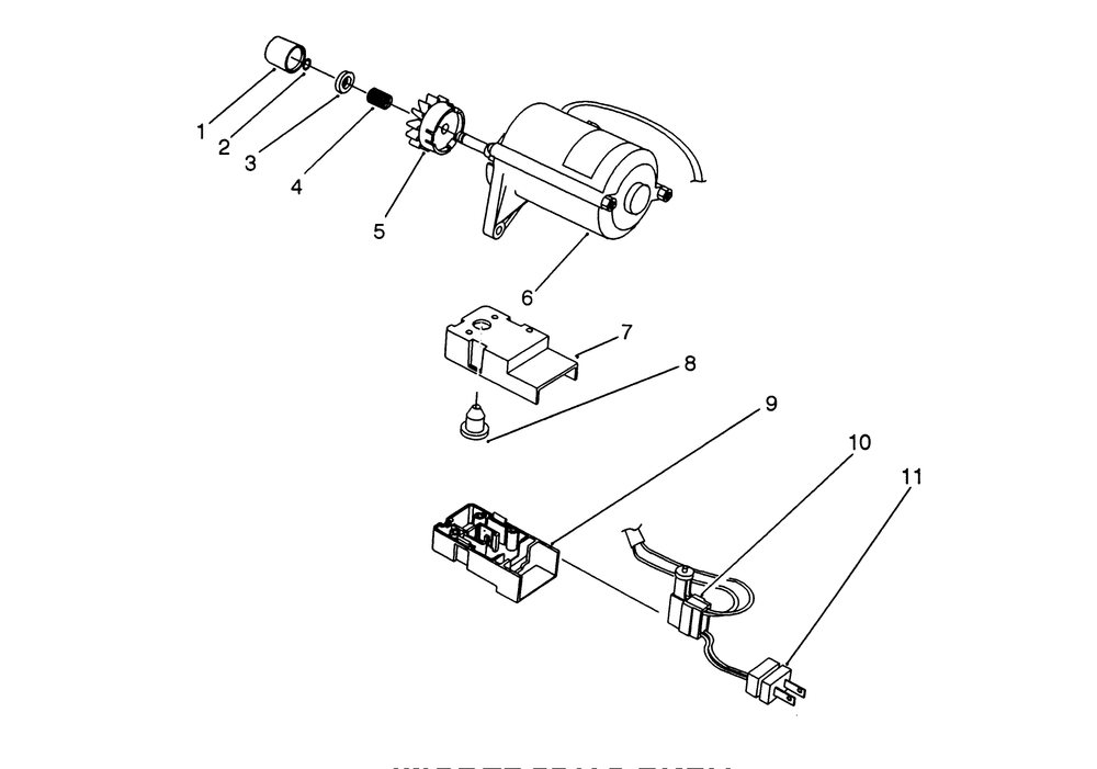 Starter Motor Assembly (Model 38176 Only) Diagram and Parts List for 38171 3900001 - 3999999 Toro Snow Blower