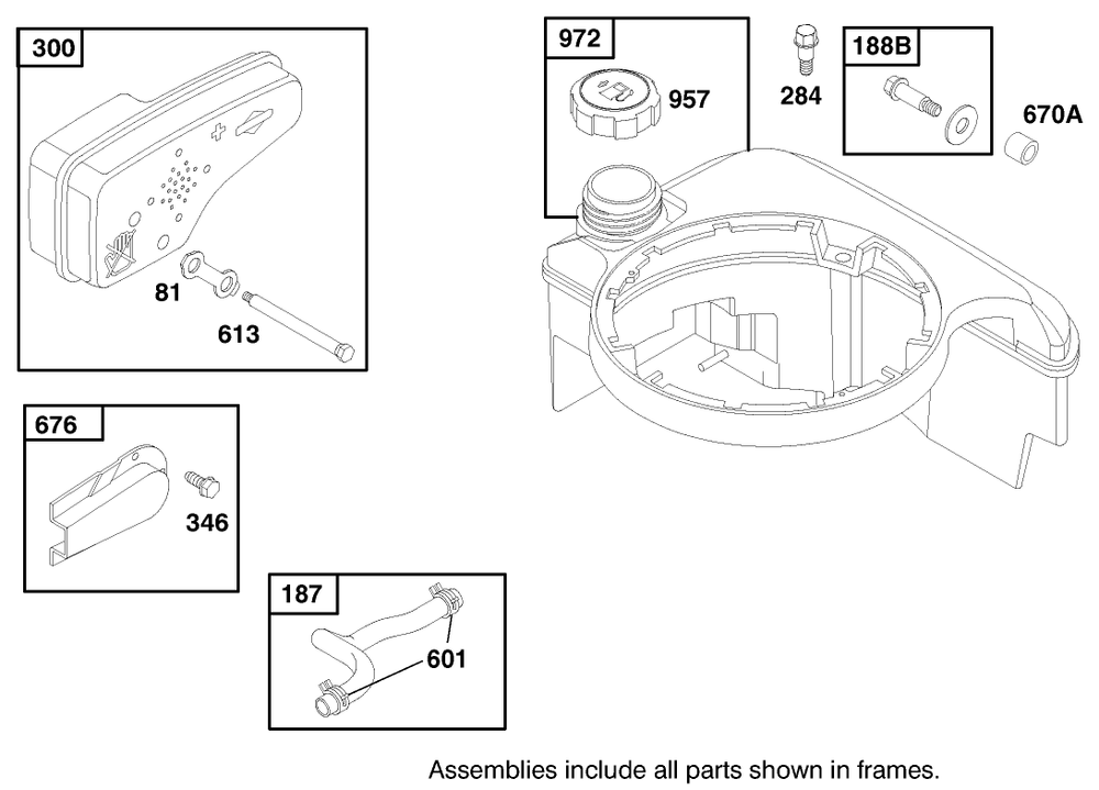 Engine Briggs & Stratton Model 12h807-1760-E1 Diagram and Parts List for 20495 8900001 - 8999999 Toro Lawn Mower