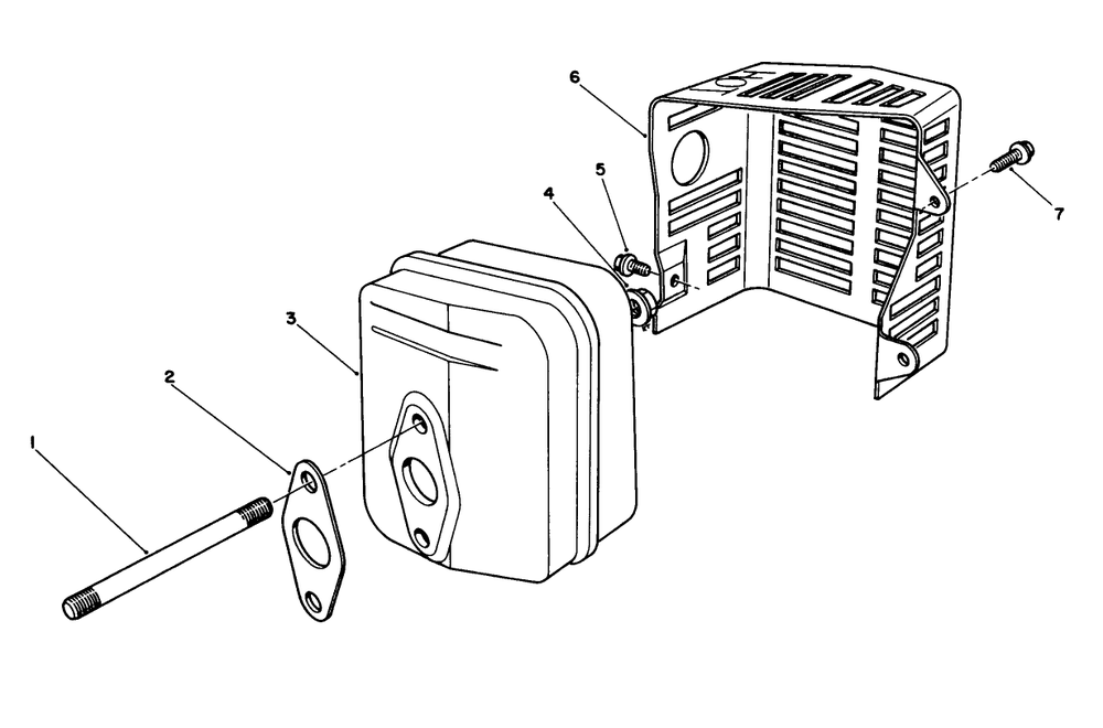 Muffler Assembly (Engine Model No. Vmg6, Vmh7 & Vmj8) Diagram and Parts List for 26624C 9000001 - 9999999 Toro Lawn Mower
