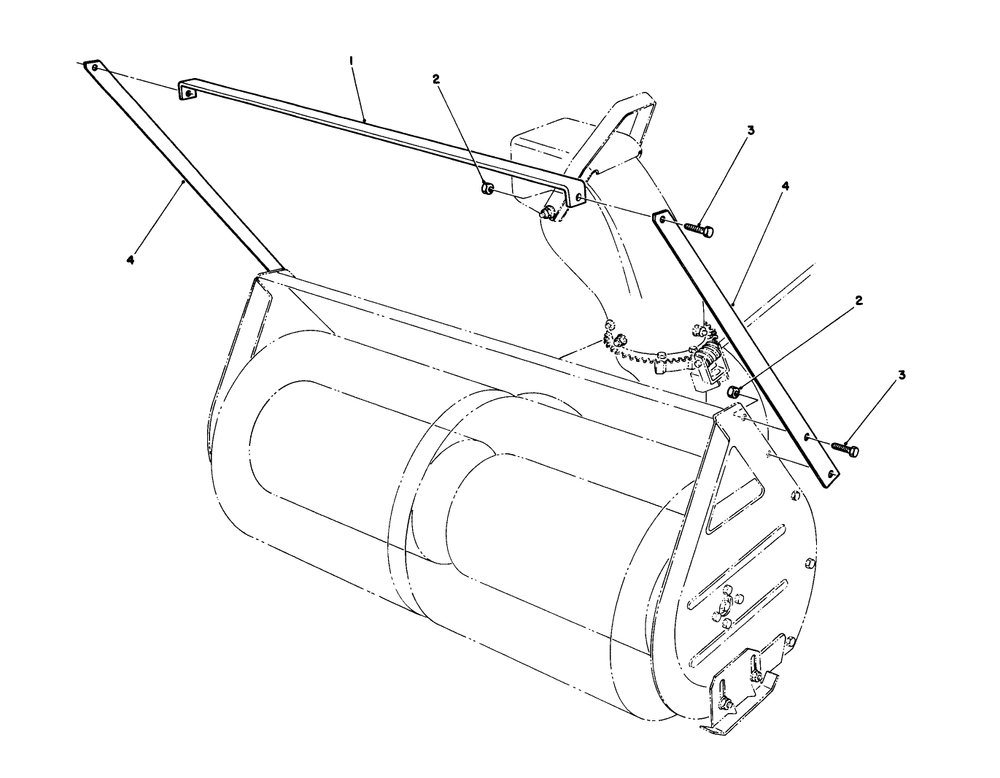 Drift Breaker Assembly No. 20-0650 (Optional) Diagram and Parts List for 57357 4000001 - 4999999 Toro Lawn Tractor