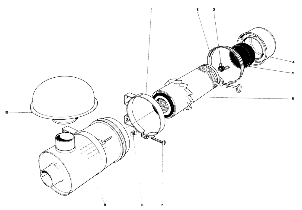 Air Cleaner Assembly 11-4659 Diagram and Parts List for 30775 300001 - 399999 Toro Lawn Tractor