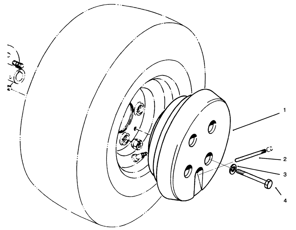 Wheel Weight Diagram and Parts List for 30751 590001 - 599999 Toro Lawn Mower