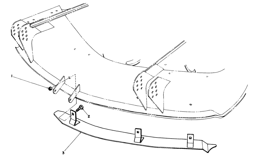 Baffle Kit Part No. 60-9030 (Optional) For (Model No. 30544) Diagram and Parts List for 30718 2000001 - 2999999 Toro Lawn Tractor