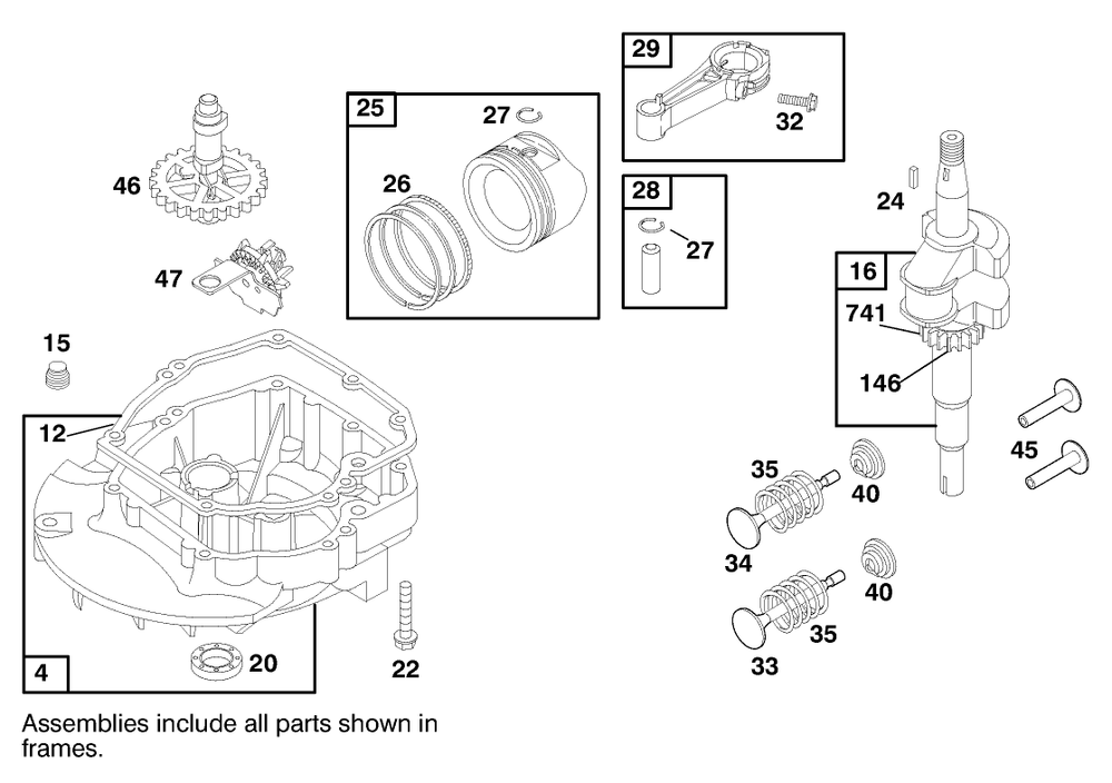 Engine Briggs & Stratton Model 12u802-1739-E1 Diagram and Parts List for 20716 8900001 - 8999999 Toro Lawn Mower