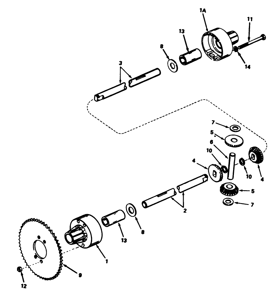 Differential Model 100-024 Diagram and Parts List for 56145 4000001 - 4999999 Toro Lawn Tractor