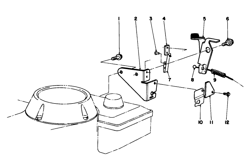 Brake Assembly Diagram and Parts List for 20581 6000001 - 6999999 Toro Lawn Mower