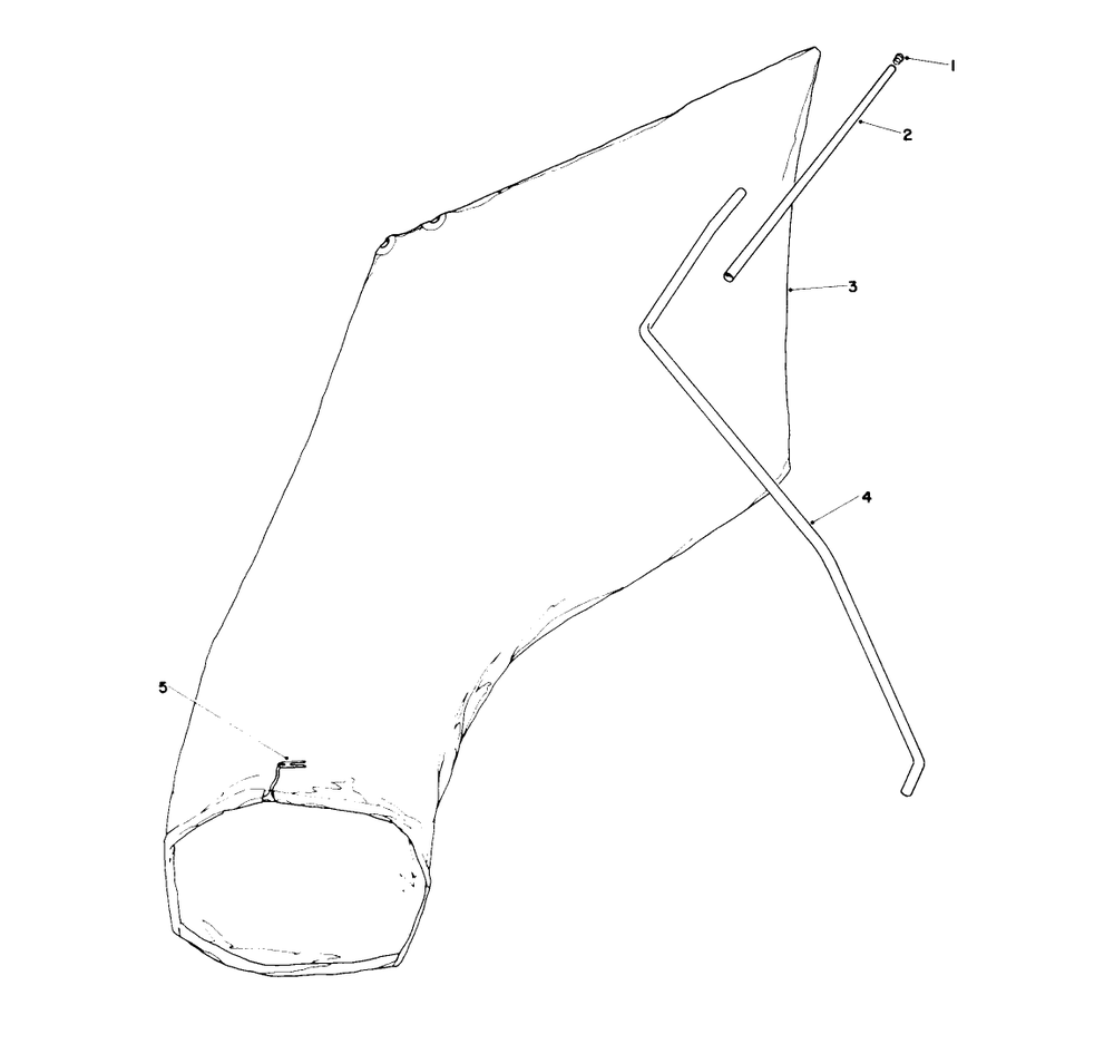 Giant Bagging Kit No. 29-9750 (Optional) Diagram and Parts List for 16575 6000001 - 6999999 Toro Lawn Mower
