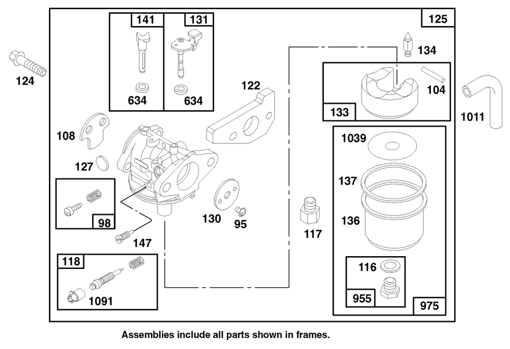 Engine Gts 150 Diagram and Parts List for 22154B 6900001 - 6999999 Toro Lawn Mower
