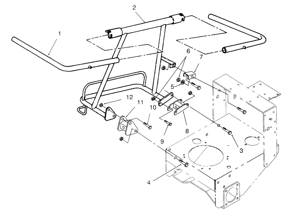 Frame Assembly Diagram and Parts List for 30124 790001 - 799999 Toro Lawn Tractor Accessories