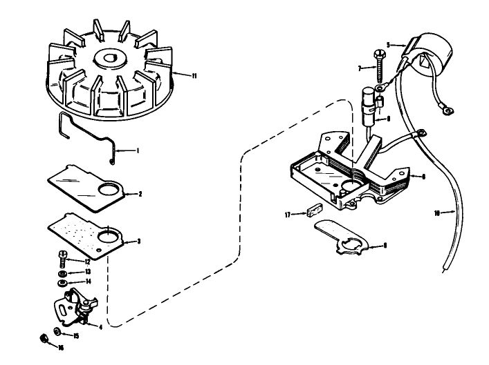 Magneto Model No. 610659 Diagram and Parts List for 31501 8000001 - 8999999 Toro Snow Blower