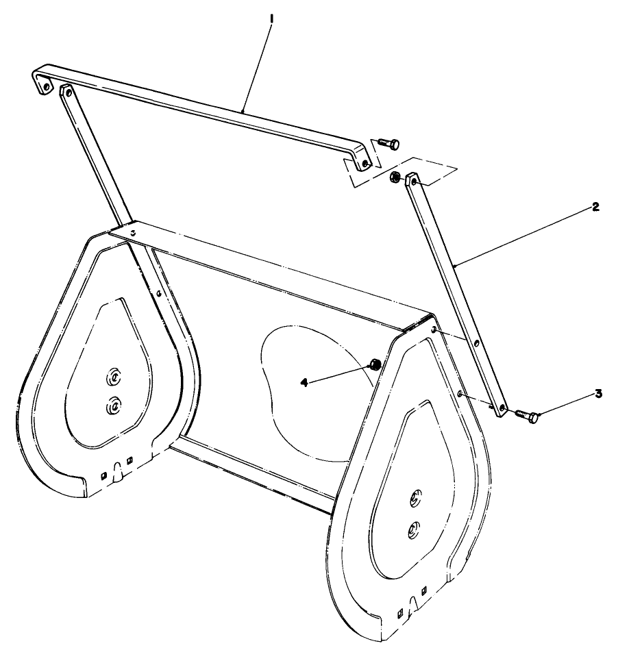 Drift Breaker Kit No. 37-7020 (Optional) Diagram and Parts List for 38054 1000001 - 1999999 Toro Snow Blower