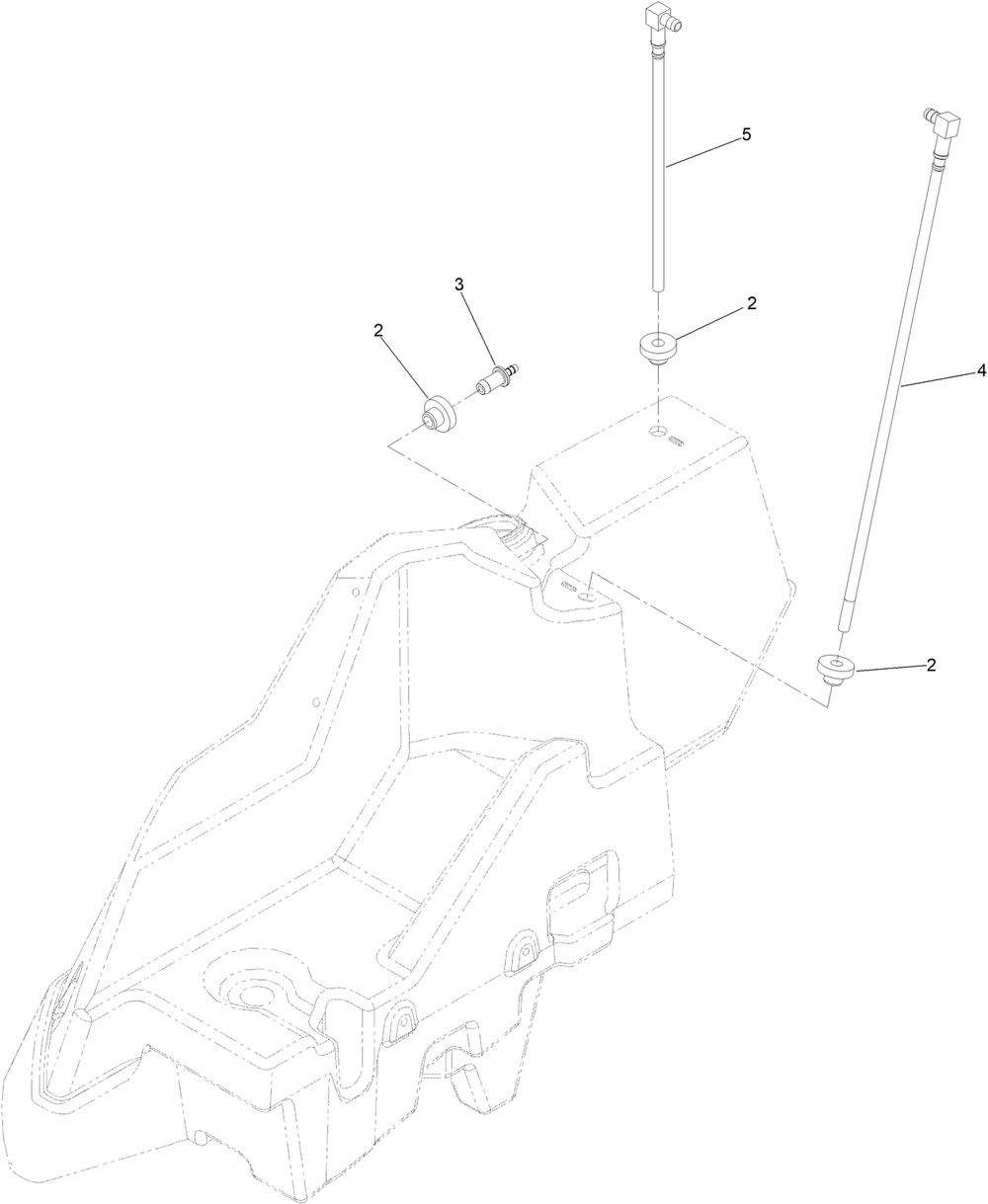 Rh Fuel Tank Assembly No. 142-8638 Diagram and Parts List for 72144 413000000 - 999999999 Toro Lawn Tractor