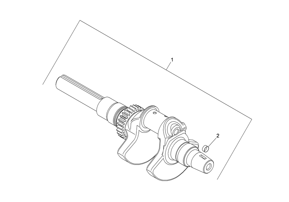 Crankshaft Assembly Diagram and Parts List for 74291 (290000001-290999999)(2009) Toro Lawn Mower