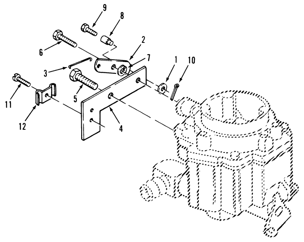 Choke Linkage Diagram and Parts List for R1-24OE02 1000001 - 1999999 Toro Lawn Tractor